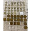 Image 2 : JOB LOT - QTY OF BRITISH COINS - 1/2 PENNY, 3 PENCE & FARTHING - 1940's & 50's
