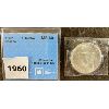 Image 1 : 1967 CND SILVER DOLLAR - UNC GRADED MS-60 