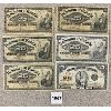 Image 1 : LOT OF 6 & 1923 - DOMINION OF CANADA 1900 TWENTY FIVE CENT BILLS 