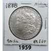 Image 1 : 1878 MORGAN'S US $1 COIN - .900 SILVER