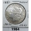 Image 1 : 1881 MORGAN'S US $1 COIN - .900 SILVER