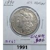 Image 1 : 1890 MORGAN'S US $1 COIN - .900 SILVER