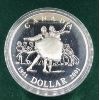 Image 2 : 2001 50TH ANNIVERSARY NATIONAL BALLET CDN $1 COIN - PROOF .925 SILVER