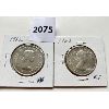 Image 2 : LOT OF 2 - 1962 & 1963 CND SILVER 50 CENT COINS - AU