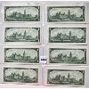 Image 2 : LOT OF 8 - UNC 1967 CENTENNIAL ONE DOLLAR BILLS