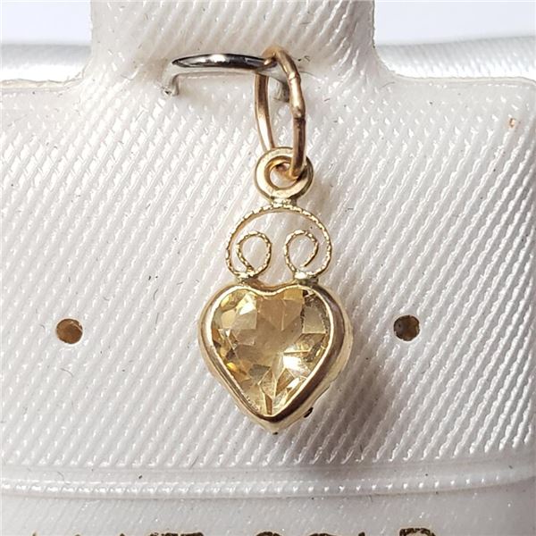 $80 14K  Citrine(0.45ct) Pendant