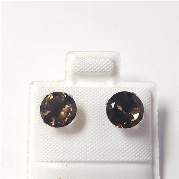 $150 10K  Smokey Quartz(1.8ct) Earrings