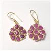 Image 1 : $150 Silver Ruby Earrings