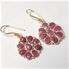 Image 2 : $150 Silver Ruby Earrings