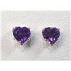 Image 1 : $150 Silver Amethyst(0.8ct) Earrings