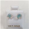 Image 1 : $400 10K  Opal (Round 6X6Mm)(1ct) Earrings