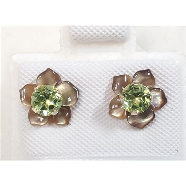 $160 10K  Peridot Earrings
