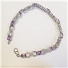 Image 2 : $150 Silver Amethyst Bracelet