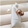 Image 2 : $50 Silver Fresh Water Pearl Reversible Earrings