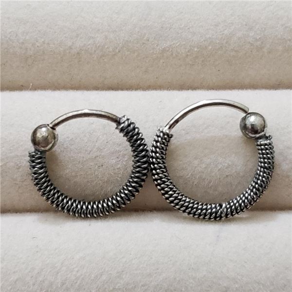 $50 Silver Hoop Earrings