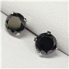 Image 2 : $400 10K  Blackmoissanite(1.9ct) Earrings