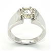 Image 1 : Silver Moissanite (Round 8 Mm)(2ct) Ring