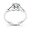 Image 1 : Silver Moissanite (Round 7 Mm)(1.35ct) Ring