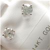 Image 3 : $3300 14K  Diamond (I-2,I-J)(1.02ct) Earrings