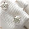 Image 4 : $3300 14K  Diamond (I-2,I-J)(1.02ct) Earrings