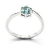 Image 1 : Silver Moissanite (Round 6 Mm)(0.7ct) Ring