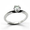 Image 1 : Silver Moissanite (Round 6 Mm)(0.8ct) Ring