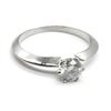 Image 2 : Silver Moissanite (Round 6 Mm)(0.8ct) Ring
