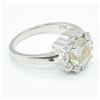 Image 4 : Silver Moissanite (Round 7 & 2 Mm)(2.05ct) Ring