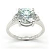 Image 1 : Silver Moissanite (Round 9 & 1.5 Mm)(2.85ct) Ring