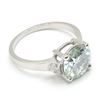 Image 4 : Silver Moissanite (Round 9 & 1.5 Mm)(2.85ct) Ring