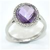 Image 2 : Silver Amethyst(3.55ct) Ring