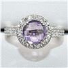 Image 1 : Silver Amethyst Cz(2.05ct) Ring