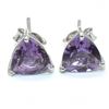Image 1 : Silver Amethyst(2.1ct) Earrings
