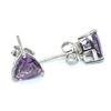 Image 3 : Silver Amethyst(2.1ct) Earrings