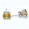 Image 3 : Silver Citrine(2.9ct) Earrings