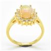 Image 1 : Gold plated Sil Opal Cz(1.5ct) Ring