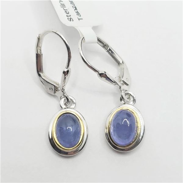 $120 Silver Tanzanite(2.4ct) Earrings