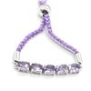 Image 1 : Silver Amethyst(4.65ct) Bracelet