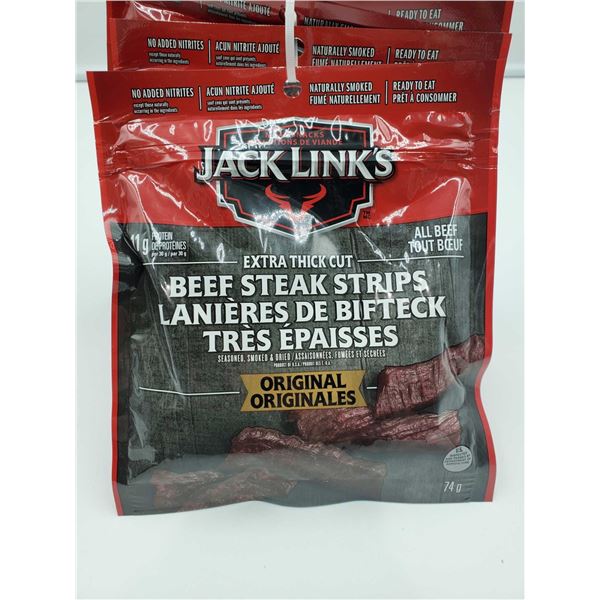 Jack Links Extra Thick Cut Beef Steak Strips Original (4 x 74g)