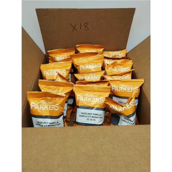 Mother Parkers Hazelnut Vanilla Coffee Grounds (18ct)