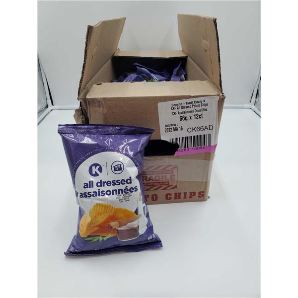 Circle K All Dressed Potato Chips (12 x 66g)