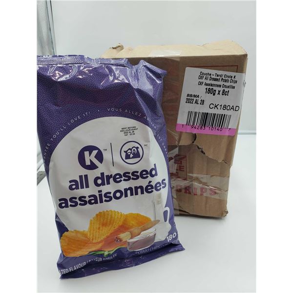 Circle K All Dressed Potato Chips (8 x 180g)