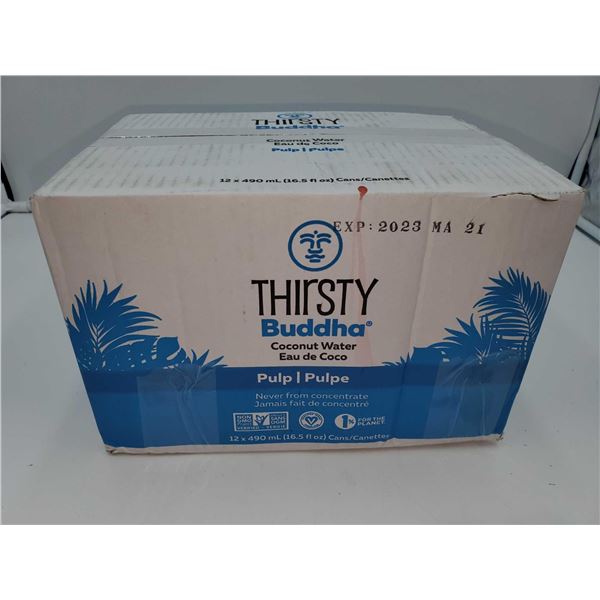 Thirsty Buddha Coconut Water with Pulp (12 x 490ml)