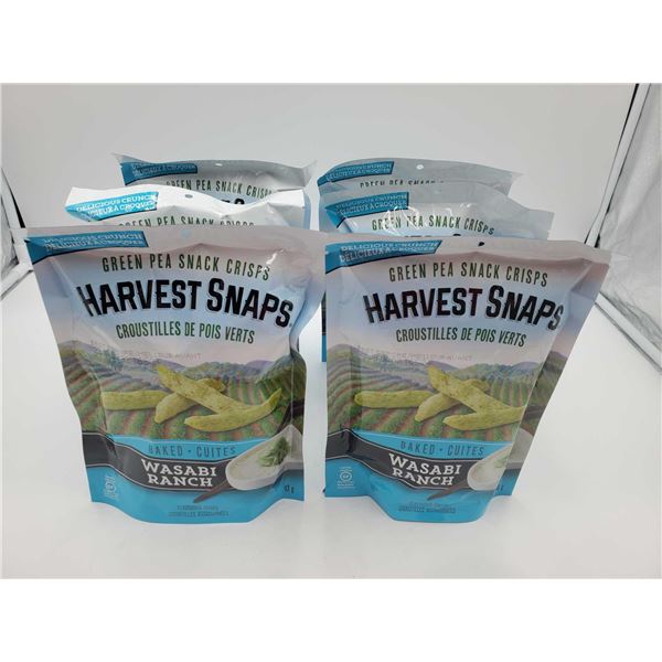 Harvest Snaps Green Pea Snack Crisps-Wasabi Ranch (6 x 93g)