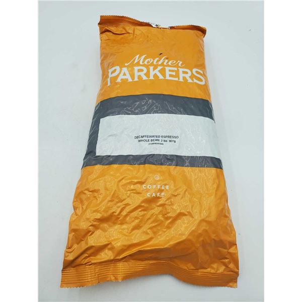 Mother Parkers Decaffeinated Espresso Whole Bean Coffee (2lbs)