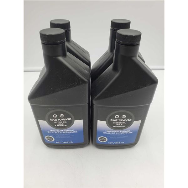 SAE 10W-30 Motor Oil Premium Grade (4 x 1QT)