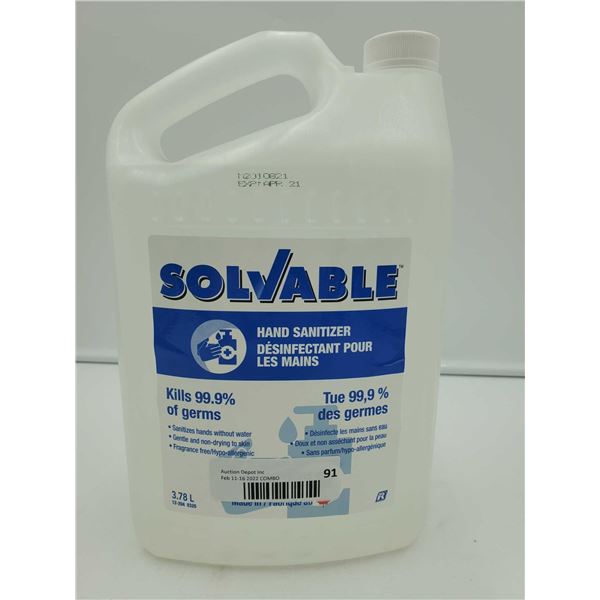 Solvable Hand Sanitizer 3.78L