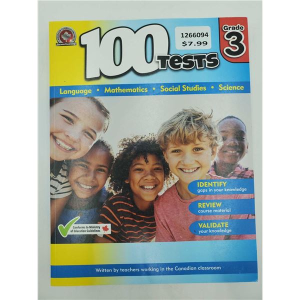 100 Tests for Grade 3 Work Book