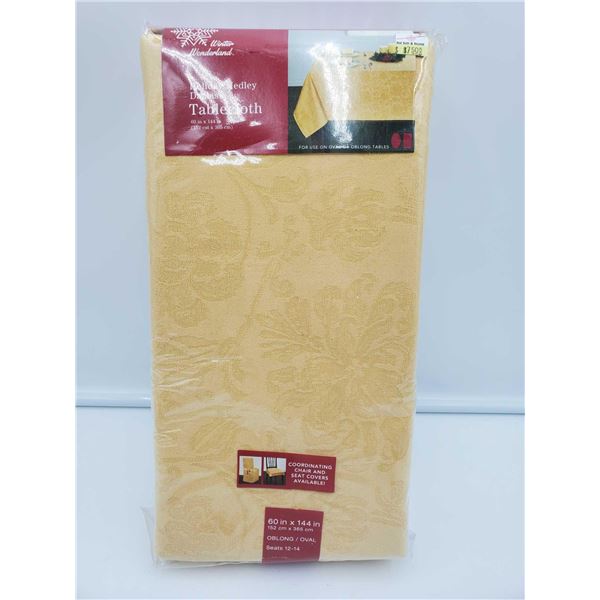 Holiday Medley Damask Tablecloth (60in x 144in) Oblong