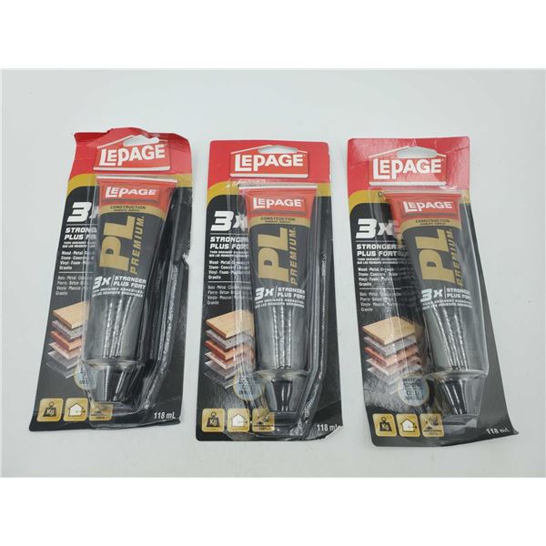 LePage Construction Adhesive (3 x 118ml)
